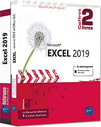 Excel 2019 - Coffret de 2 livres : Le Manuel de référence + le Cahier d