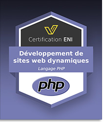 Coupon Certification IT (avec e-surveillance) - Développement de sites web dynamiques avec PHP