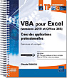 VBA pour Excel (version 2019 et Office 365) Créez des applications professionnelles : Exercices et corrigés - Version en ligne