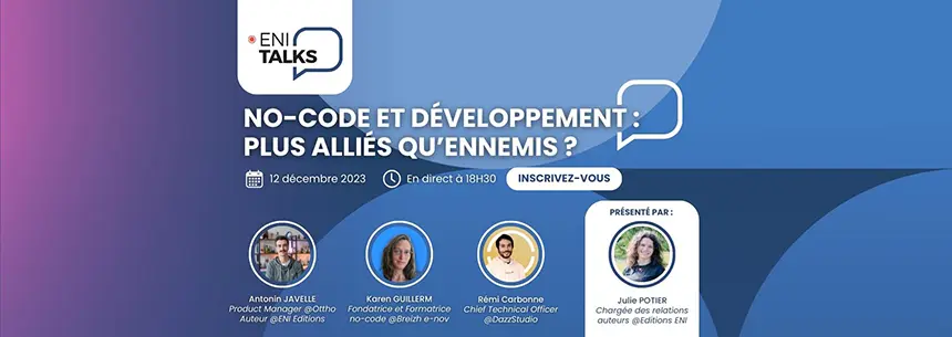 illustration webinaire no-code et développement