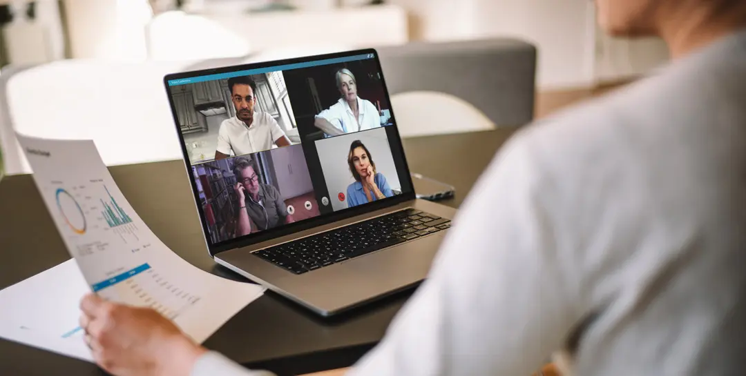 Réunion en télétravail