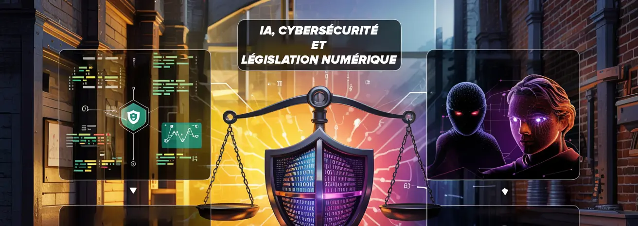Illustration IA et cybersecurite
