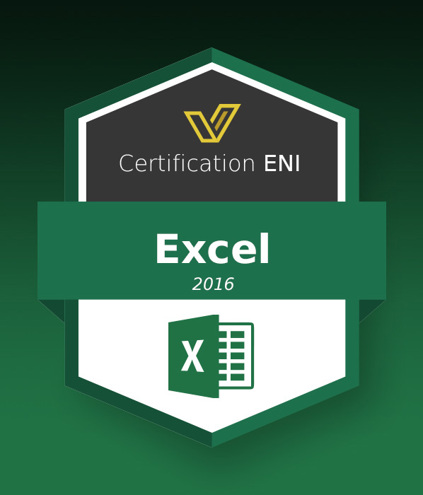 Coupon Certification Bureautique (avec e-surveillance) - RS6289 - Excel 2016
