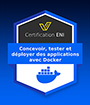 Coupon Certification IT (avec e-surveillance) Concevoir, tester et déployer des applications avec Docker - RS6425