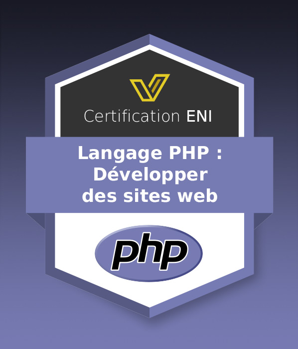 Coupon Certification IT (avec e-surveillance) - Langage PHP - Développer des sites web - RS6889