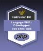 Coupon Certification IT (avec e-surveillance) Langage PHP - Développer des sites web - RS6889