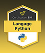 Coupon Certification IT (avec e-surveillance) Langage Python - RS6701