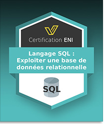 Coupon Certification IT (avec e-surveillance) - RS7205 - Langage SQL : Exploiter une base de données relationnelle