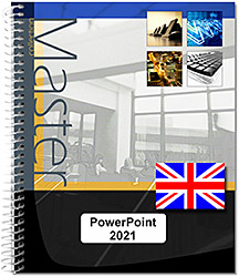 Powerpoint 2021 - (E/E) :Text in English with the English version of the software