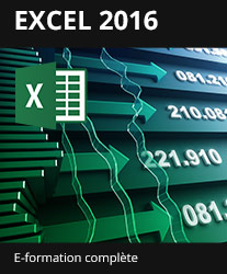 Formation en ligne Excel 2016 - Toutes les fonctionnalités d'Excel à votre portée - + le livre numérique Excel 2016 OFFERT - Valable 1 an, en illimité