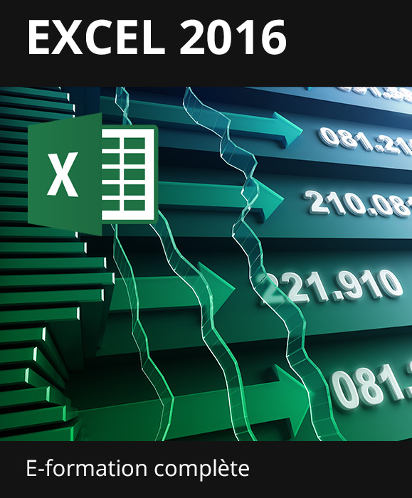 Formation en ligne Excel 2016 - Toutes les fonctionnalités d'Excel à votre portée - + le livre numérique Excel 2016 OFFERT - Valable 1 an, en illimité