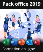 Pack 5 formations en ligne : Excel, Word, PowerPoint, Outlook et Access 2019 + les livres numériques Excel, Word, PowerPoint, Outlook et Access 2019 - Valables 1 an, en illimité