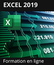 Formation en ligne Excel 2019 - Toutes les fonctionnalités d'Excel à votre portée + le livre numérique Excel 2019 OFFERT - Valable 1 an, en illimité