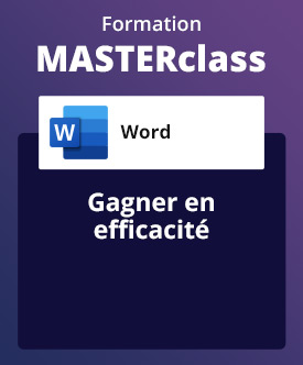 Formation Word en ligne, animée en direct par un expert - Gagner en efficacité - avec support de cours & attestation de suivi fournis