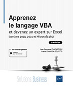 Extrait - Apprenez le langage VBA et devenez un expert sur Excel (versions 2019, 2021 et Microsoft 365)