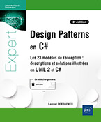 Design Patterns en C# Les 23 modèles de conception : descriptions et solutions illustrées en UML 2 et C# [3e édition]