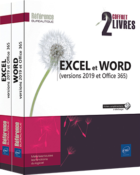 Excel et Word (versions 2019 et Office 365) - Coffret de deux livres