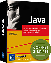 Java - Coffret de 2 livres - Apprendre la Programmation Orientée Objet et maîtriser le langage