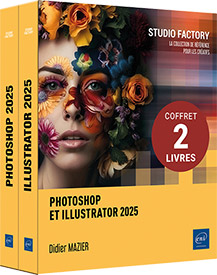 Photoshop et Illustrator 2025 - Coffret de deux livres
