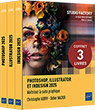 Photoshop, Illustrator et InDesign 2025 Coffret de trois livres : Maîtrisez la suite graphique