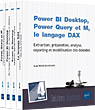 Power BI Desktop, Power Query et M, le langage DAX Coffret de 4 livres : Extraction, préparation, analyse, reporting et modélisation des données