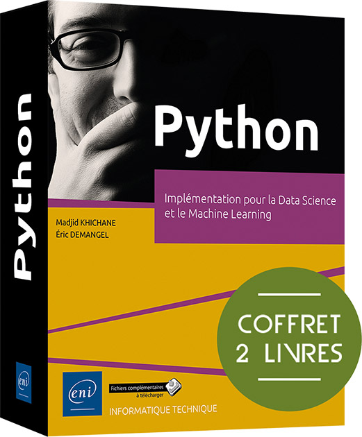 Python - Coffret de 2 livres : Implémentation pour la Data Science et le Machine Learning