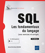 Extrait - SQL Les fondamentaux du langage (avec exercices et corrigés) - (5e édition)