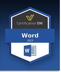 Coupon Certification Bureautique (avec e-surveillance) - Word 2013 - Ancienne version