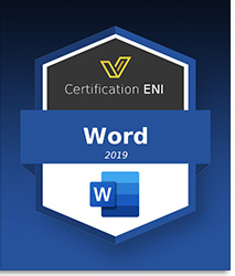 Coupon Certification Bureautique (avec e-surveillance) - Word 2019 - Ancienne version