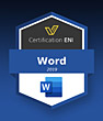 Coupon Certification Bureautique (avec e-surveillance) Word 2019 - Ancienne version